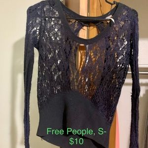 Free people sheer sweater